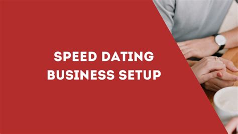 start a speed dating business